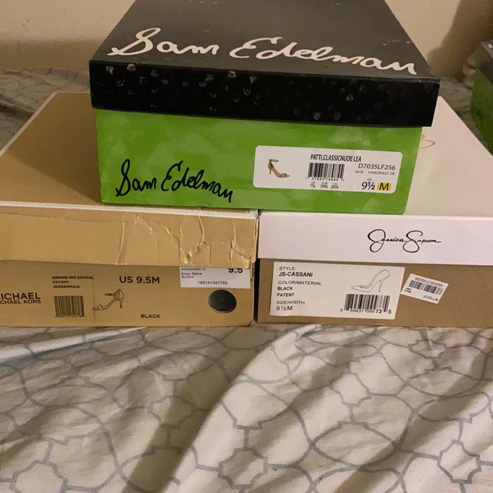 Lot of shoes-Patent Pumps and Strappy Heels